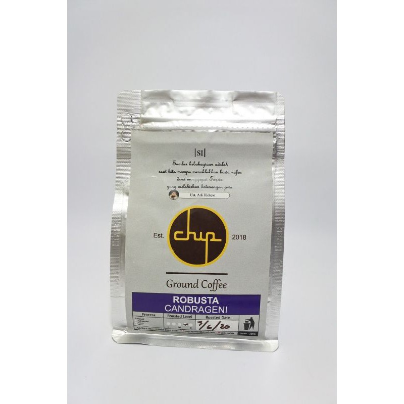 

Kopi Bubuk Chip Robusta Candrageni 100 Gram