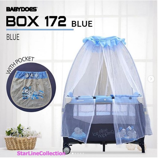Box Does 1721 / Blue / Grey / Coffee / Baby Box Ranjang Tempat Tidur Bayi