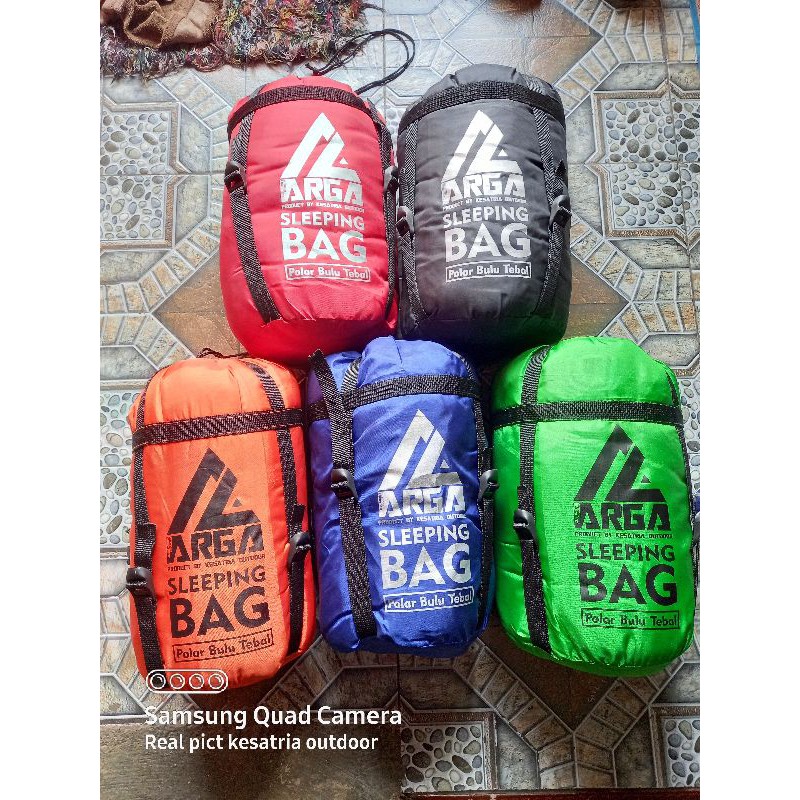 SB polar bulu tebal/sleeping bag arga polar bulu tebal sistem tas kompres/sleeping/sbmurah