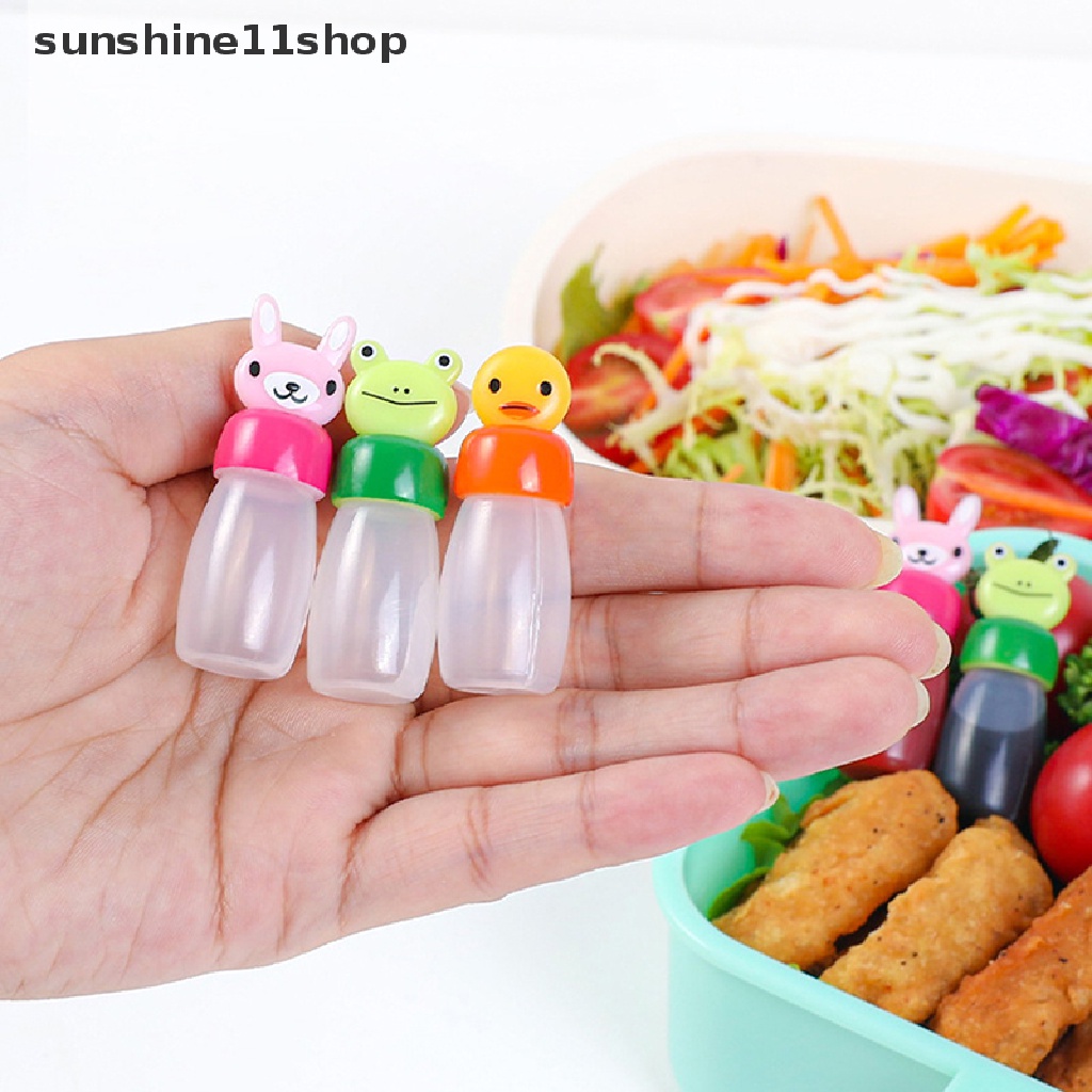 Sho 4Pcs Botol Saus Mini Bentuk Kelinci / Kodok / Bebek