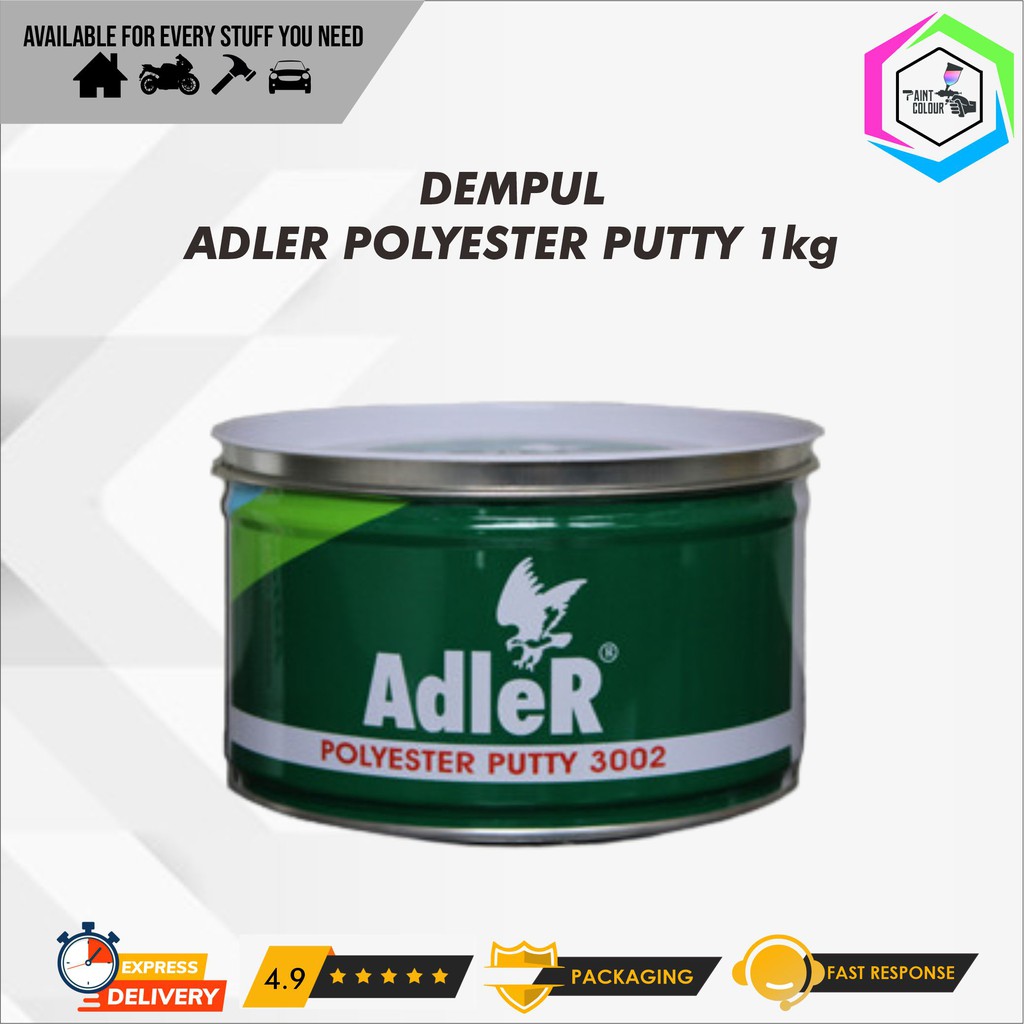 Dempul Adler Polyester Putty 3002 - Dempul Plastik 2 Komponen