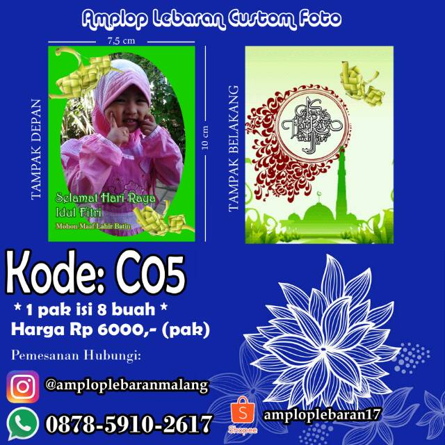 

Amplop Lebaran Custom Foto
