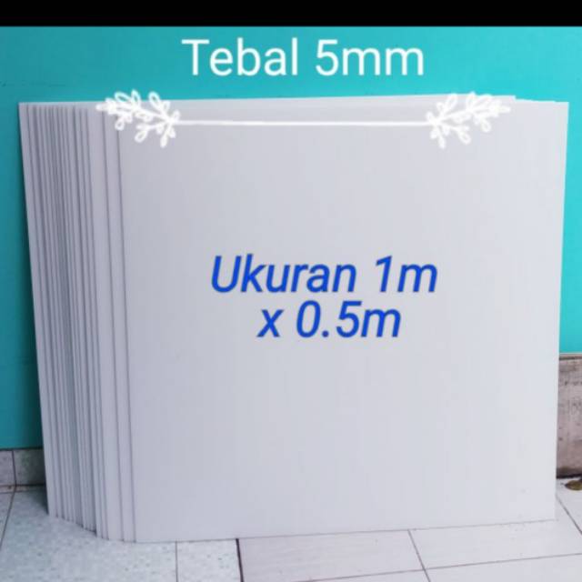 Min order 6. Depron Polyfoam 5mm ukuran 100cm x 50 cm