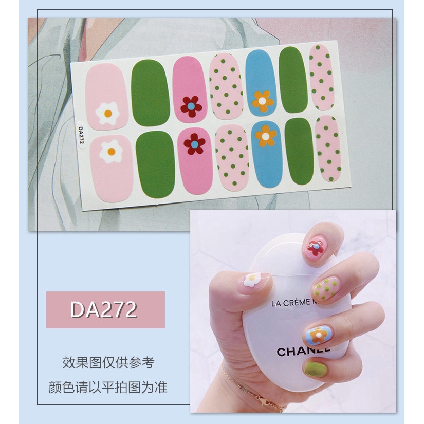 Stiker Kuku High End Motif Kartun 3D Nail Stiker 14PCS