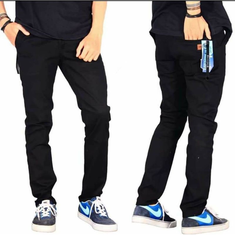 Celana Celana Chino Chinos Pria Panjang Bahan Melar Kerja Harian Cino Slim Fit Murah