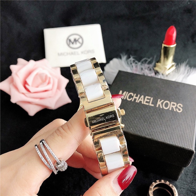 JAM TANGAN MK MICHAEL KORS / MK MICHAEL KORS WATCH QUARTZ FULLSET BOX + PAPERBAG