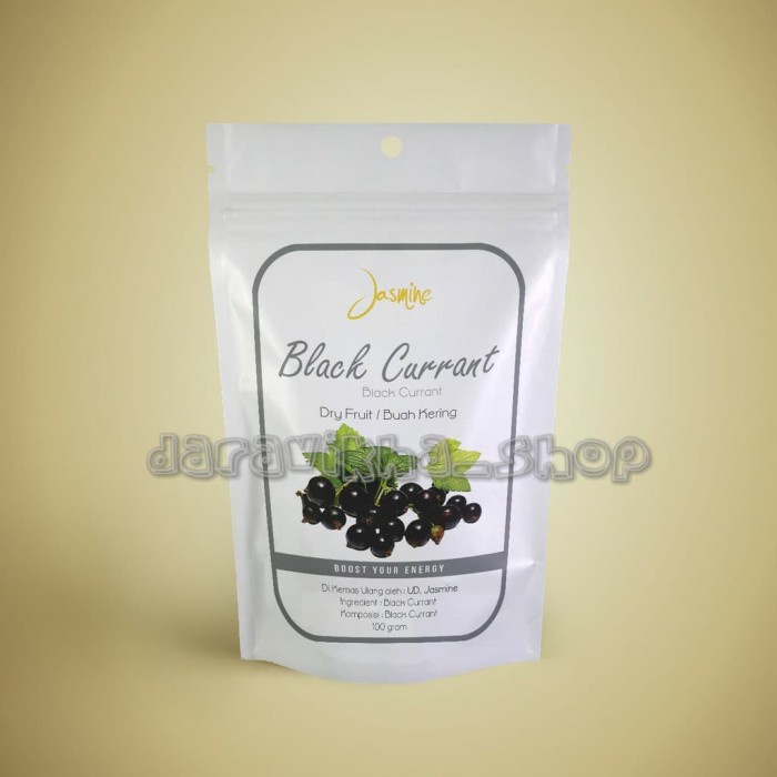 

Buah Kering - Dry Fruit Jasmin Black Currant 100G / Buah Kering