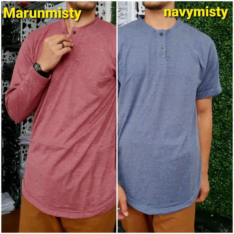 kaos kurta lengan panjang