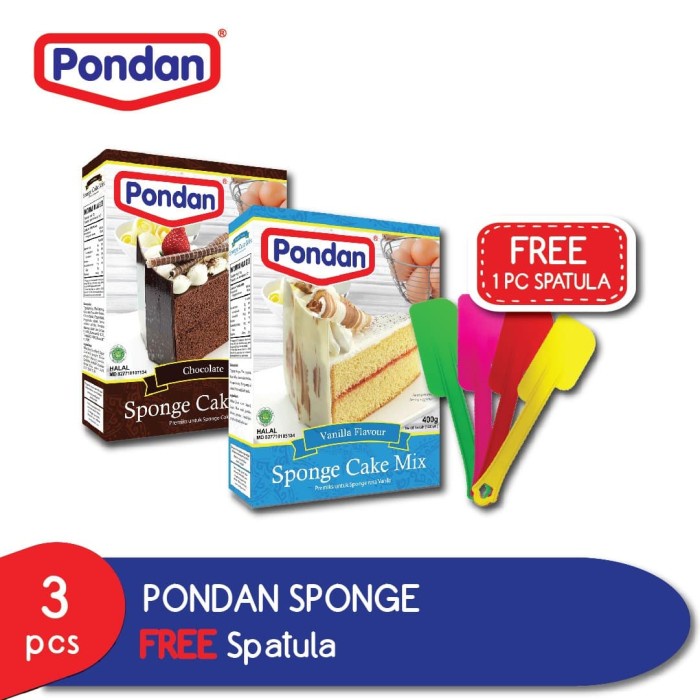 

PROMO [COD] Pondan Sponge Cake GRATIS Spatula