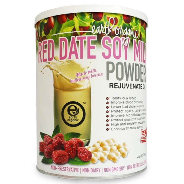 

Earth Organic Red Dates Soy Milk Powder (750g)