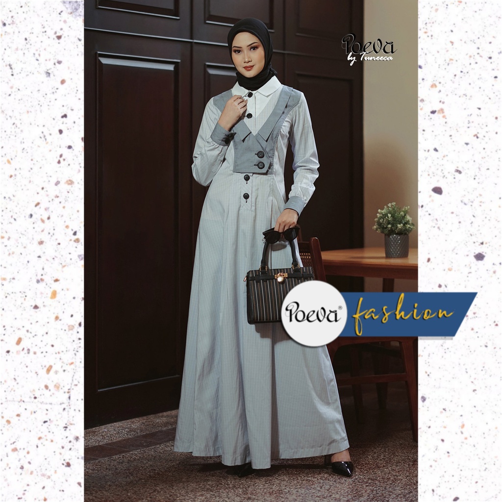 Baju Wanita / Baju Kerja Wanita / Baju Kantor Wanita / Gamis Wanita POEVA Finley