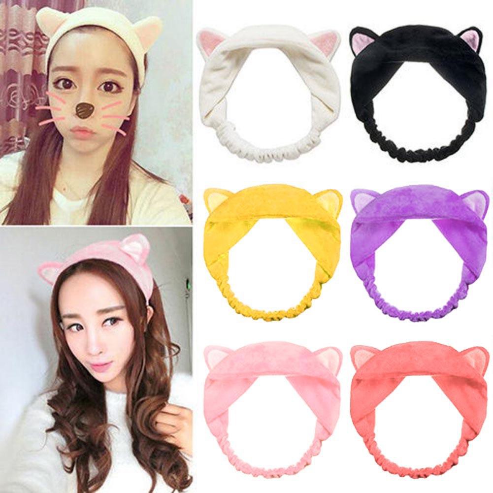 Bayar Di Tempat Aksesoris Rambut Etude House Bandana Dengan Telinga Kucing Lucu