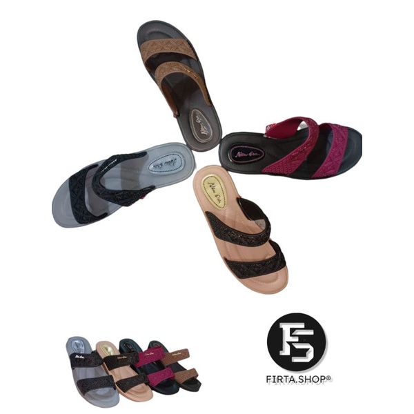 SANDAL KARET SELOP PEREMPUAN TALI DUA NEW ERA LB E15132