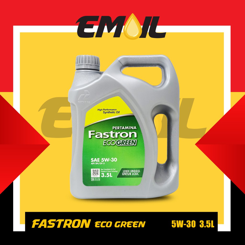 OLI PERTAMINA FASTRON ECO GREEN SAE 5W-30 LCGC isi 3.5 LITER