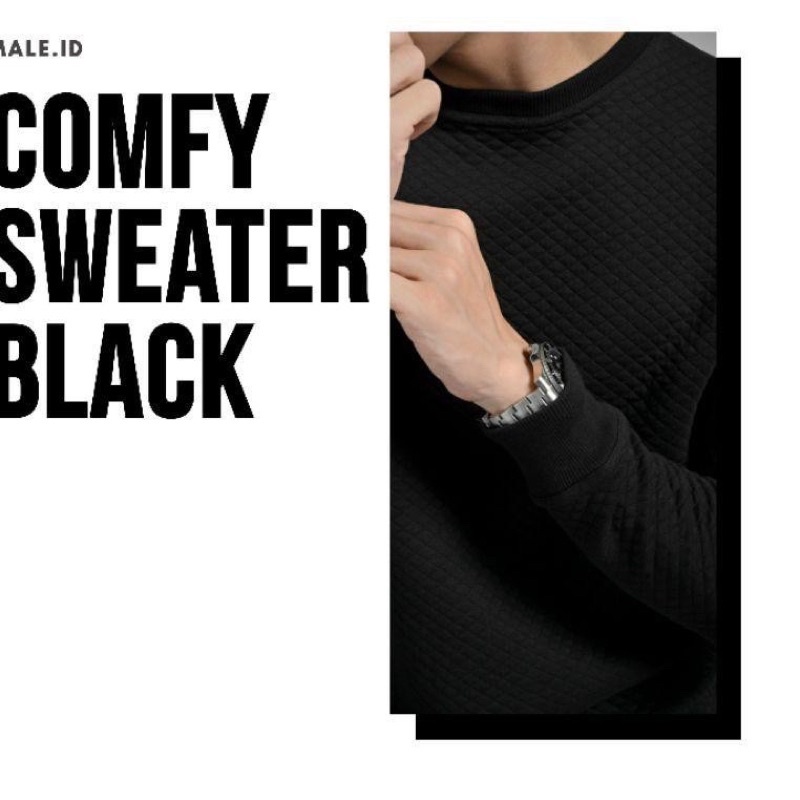 Comfy Sweater Male id Black size L
