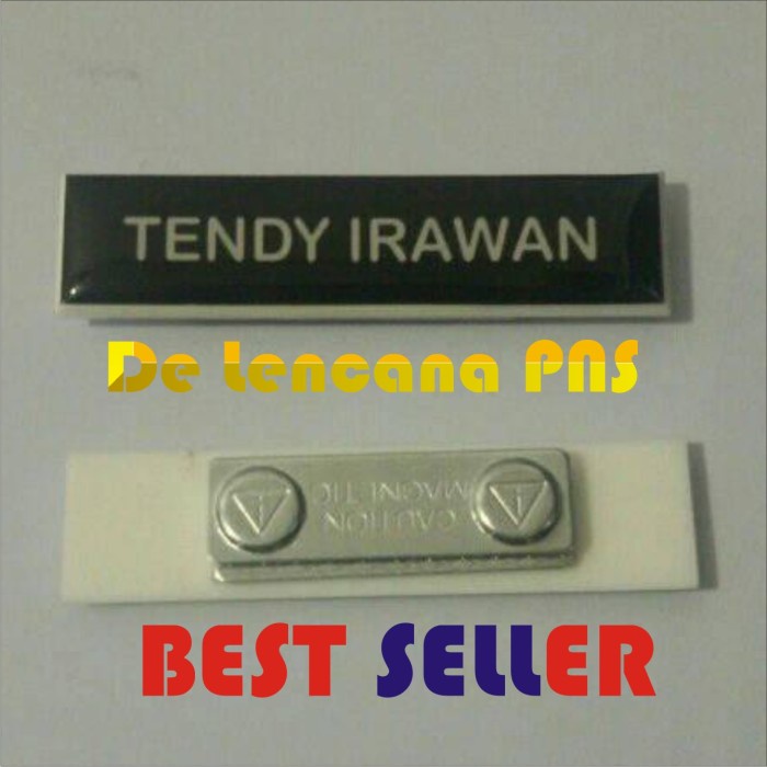 

READY PAPAN NAMA ATAU NAME TAG - pengait magnet BERMUTU