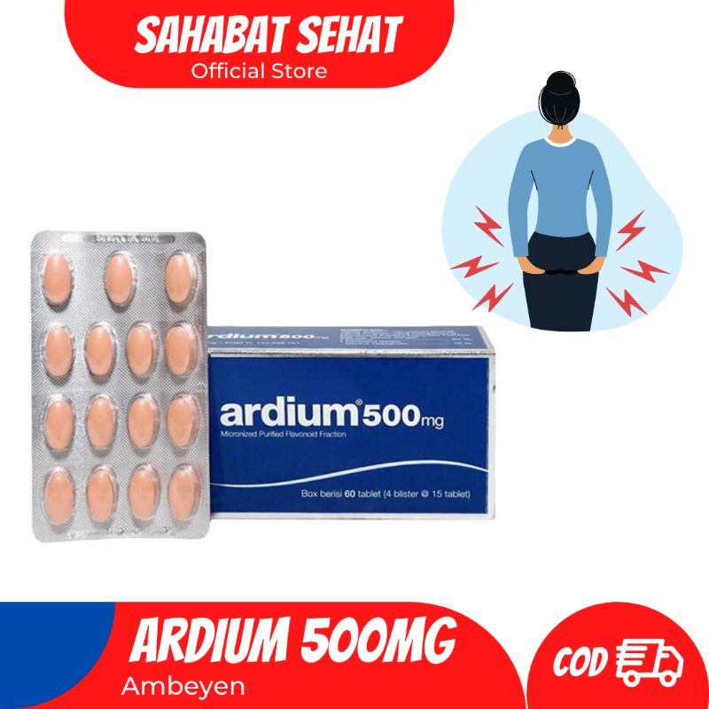 Ardium 500MG untuk Ambeyen Hemoroid Per Tablet