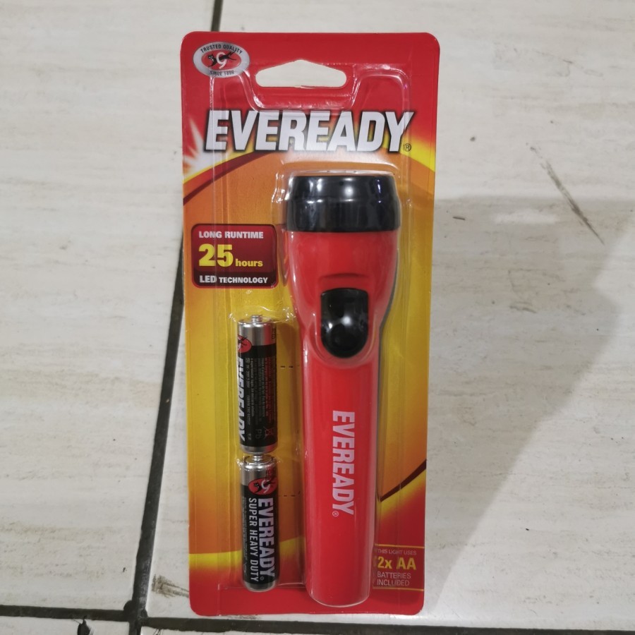 LAMPU SENTER LED EVEREADY BATERAI AA (Warna Random)