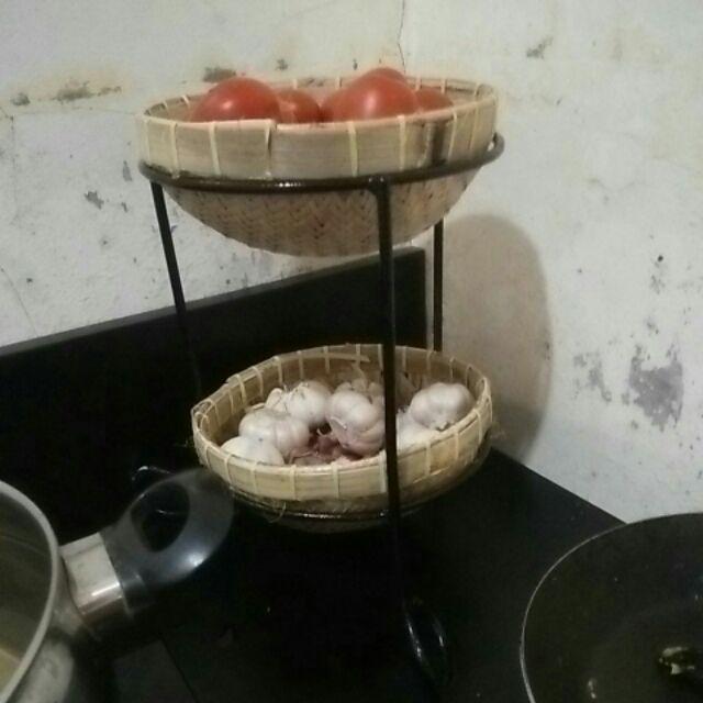 Rak Bawang Kekinian Uk 18 Susun 2 Terlaris Termurah