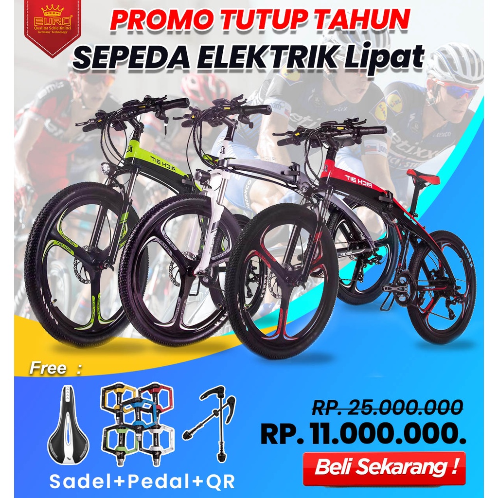 Jual Sepeda Listrik Lipat Ebike Mtb Rich Bit Top 880 3 Warna Shopee