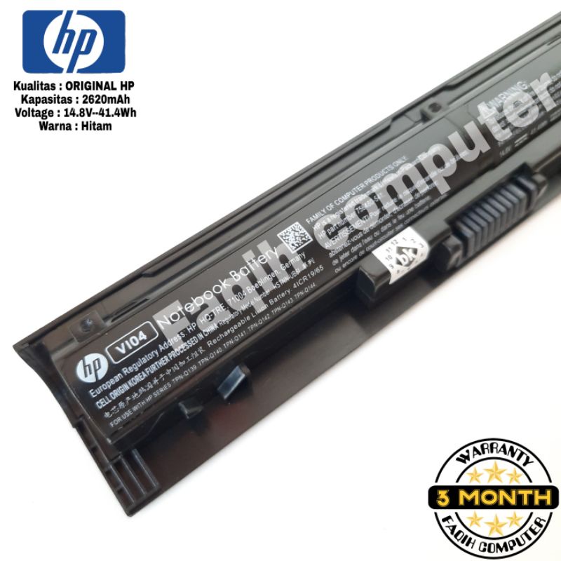 Battery Baterai Batre Original HP Envy 14 15 17 Pavilion 15 17 VI04