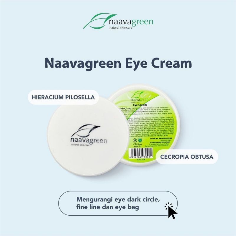 [ORI100%] NG-EDC - NAAVAGREEN KRIM MATA - EYE CREAM - EYE DARK CIRCLE