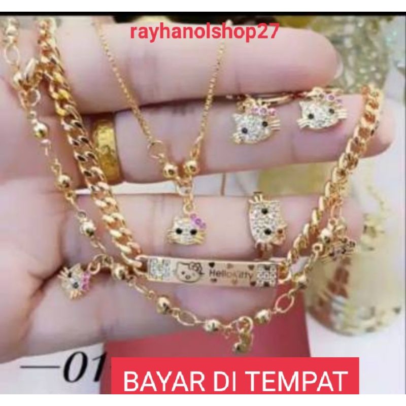 XUPING SET PERHIASAN ANAK LAPIS EMAS 24 K GOLD RO-27