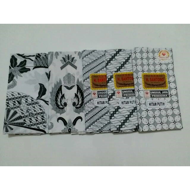 Kain Batik H SANTOSO Kain Jarik Warna Putih ELBH