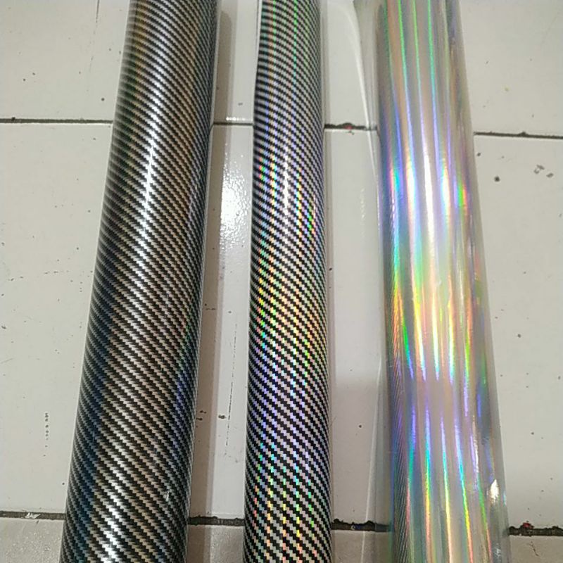 stiker Hologram, Karbon Kevlar