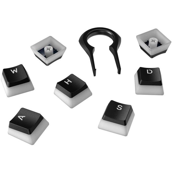 HyperX Double Shot PBT 104 Mechanical Keycaps (Black) - Keycaps