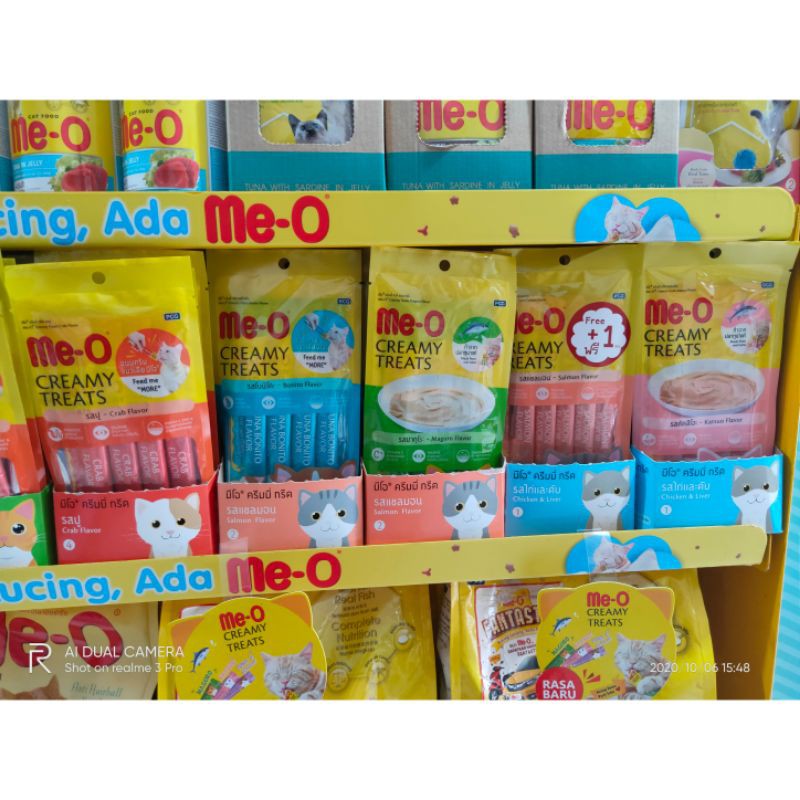 Snack Kucing Meo Creamy 15grx4 Meo Liquid