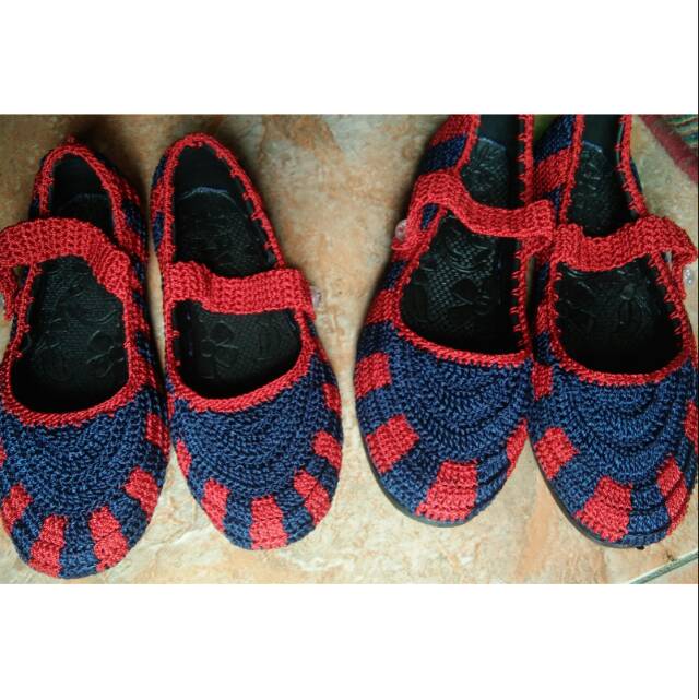 Sepatu rajut Set ibu anak