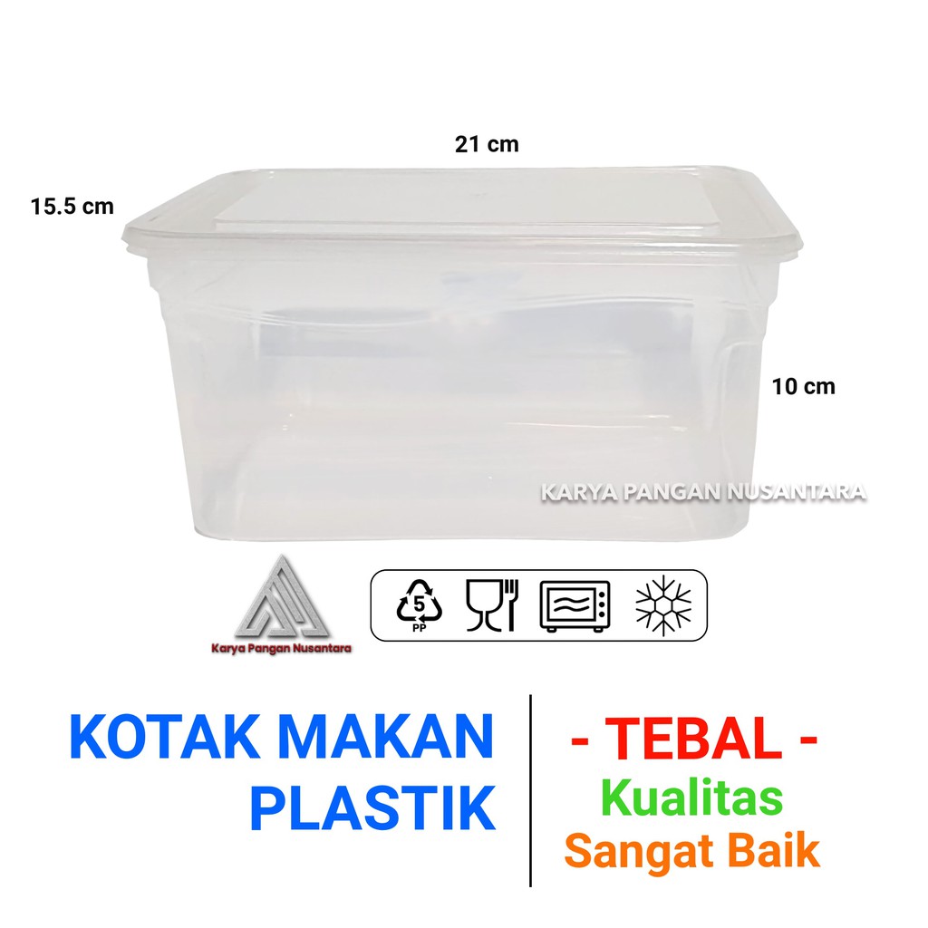 Kotak Makan Plastik 2500 Ml Food Container Box Plastik Makanan Sealware Plastik Tebal 2500 1711