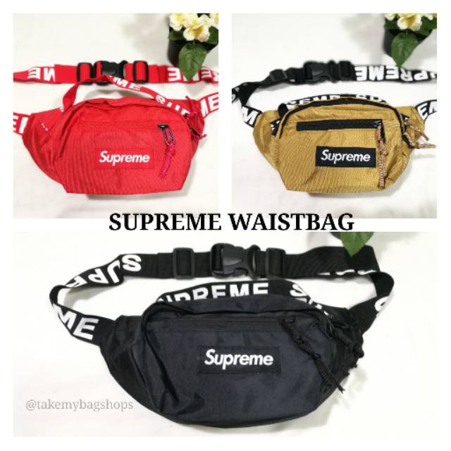 Tas Waistbag Pria Supreme 01 / Waist Bag Supreme / Tas Selempang Supreme - K.P.B