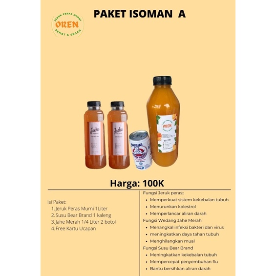 

Paket Isoman (Isolasi Mandiri)/Paket Kesehatan A