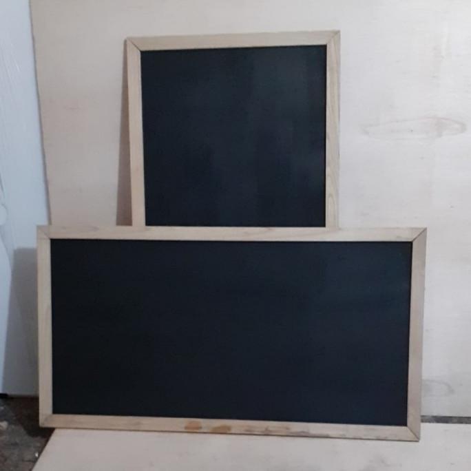 

---Terbartu--- papan tulis gantung black board kapur custom UK 60x150