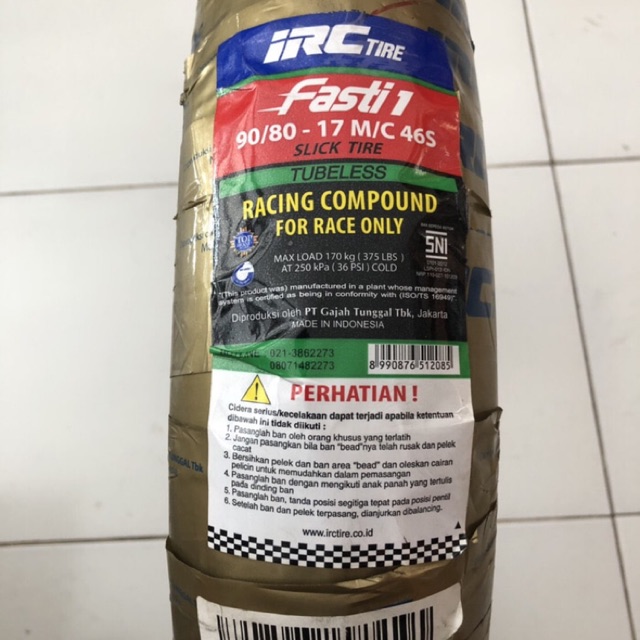 BAN LUAR TUBLES IRC FASTI 1 90/80-17