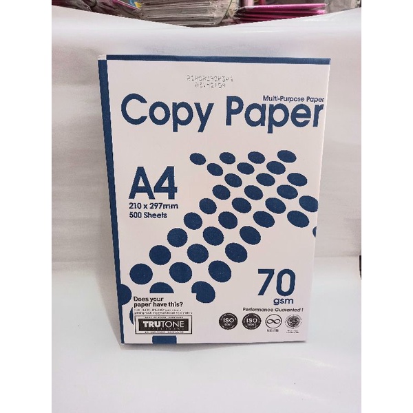 

Kertas Fotocopy Copy Paper 70 gsm A4 dan F4 (putih)