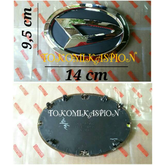 original - emblem grill allnew xenia - emblem daihatsu allnew xenia - logo grill allnew xenia