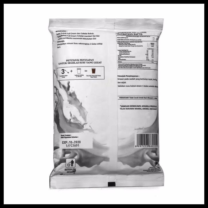 

4q63 susu gemuk/penggemuk indoprima rasa coklat / full cream 350 gr cf6s