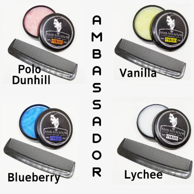 Ambasador Pomade 8 Aroma Oilbase 60gramGrosir Murah Bukan pomade warna waterbase