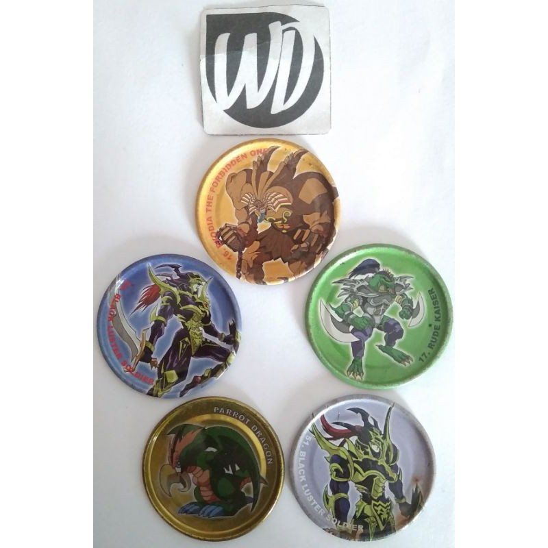 Tazos Metalik YuGiOh Exodia Luster Rude Parrot