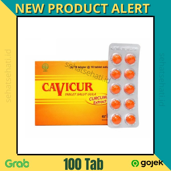 Cavicur Tablet Curcuma Extract Suplemen penambah nafsu makan anak dan dewasa - 100 Tablet