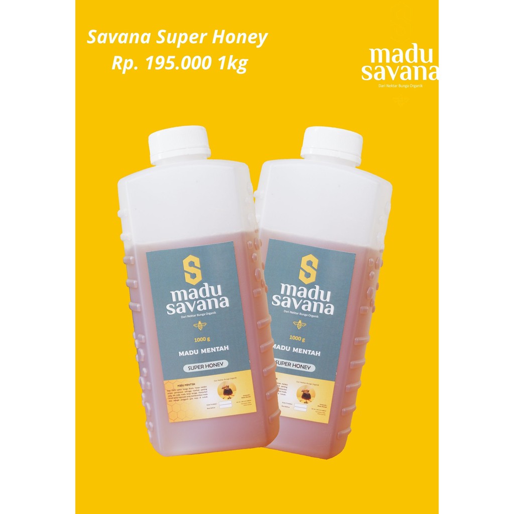 

Madu Savana super honey 1kg Original. Asli . Memperbaiki Fungsi Pencernaan. 100% MADU