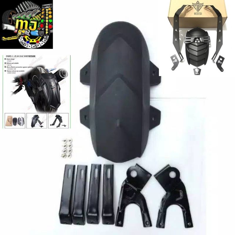 Mud Guard Penahan Lumpur Shark Power Buat R15 v2/V3/Xabre/Cbr/Ninja 250 Fi/Vixion/Gsx/Mt15