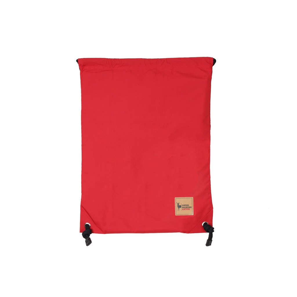 Gym Sack Bag Tas Serut String Bag Sepatu Olahraga Sport Futsal Nike Basket Adidas Bola Ori - MERAH