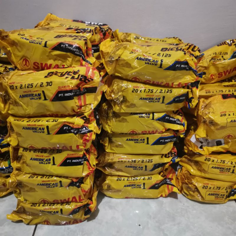 Ban Dalam Sepeda Swallow 20x1.75/2.125 | 20x2.125/2.30 | 20 x 1.75/2.125 | 20 x 2.125/2.30 Pentil Pa