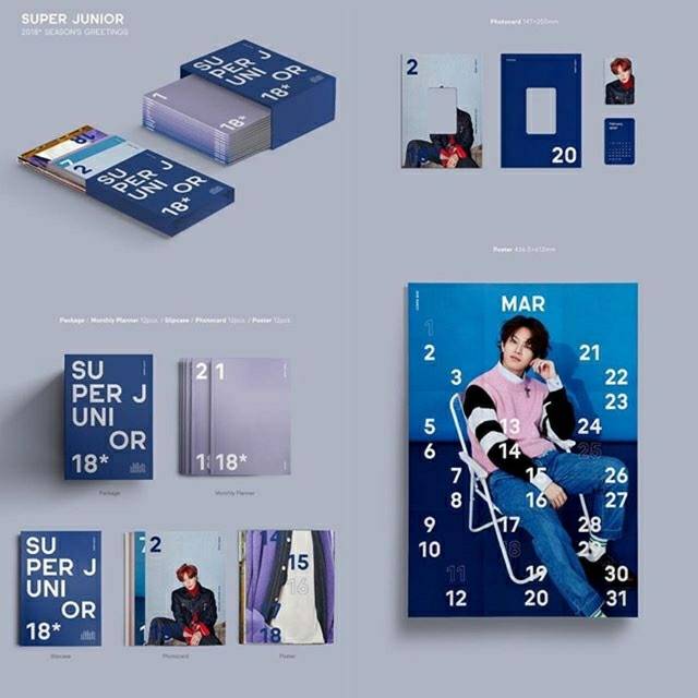 (READY) SHARING SEASON GREETING - SUPER JUNIOR (PAKET HEMAT)