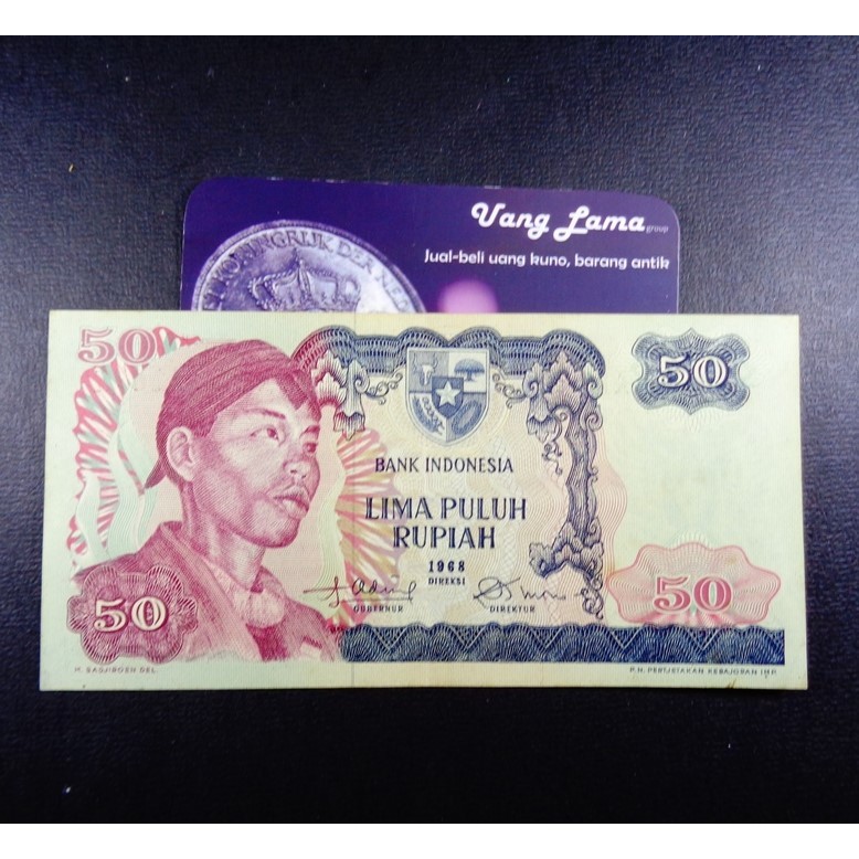 Uang Kuno / Uang Lama: 50 Rupiah 1968 Sudirman (PREMIUM)