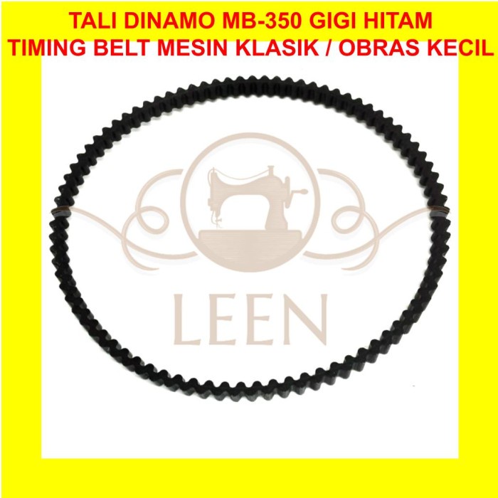 Tali Dinamo MB-350 Hitam Timing Belt Mesin Jahit Klasik / Obras Kecil LEEN